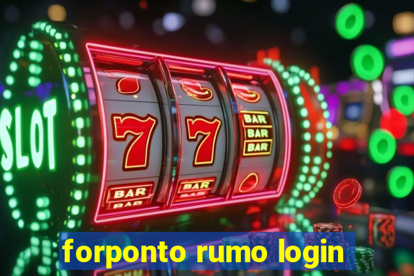 forponto rumo login